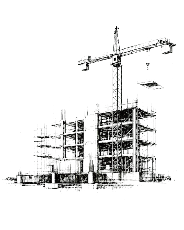 Construction crane illustration